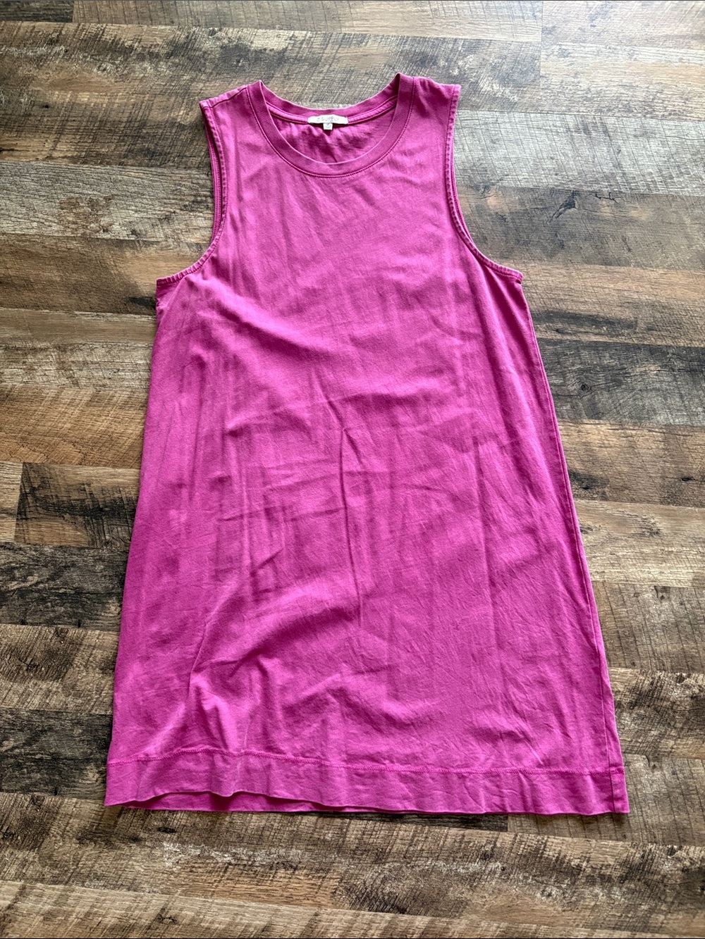 Z Supply Sleeveless Tank Dress in Fuchsia Pink